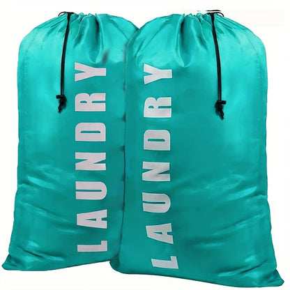 Extra Large Waterproof Drawstring Storage Bag - Durable Polyester, Foldable, Portable - Spacious Quilt and Clothes Packing Solution for Laundry, Camping, and Storage Needs