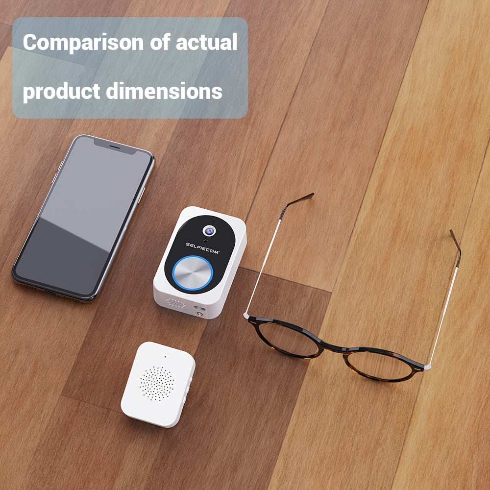 Smart Visual Dingdong Doorbell - 2.4GHz WiFi, HD Night Vision, 480P, APP Remote Video, Two-Way Call, 72 Hours Cloud Storage, Voice Change Function