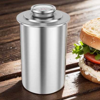 Premium Stainless Steel Ham Maker and  Meat Press with Built-In Thermometer - Effortless Homemade Deli Meat Mold for Sandwiches, Lunch Meat, and Ham Cooking | Space-Saving Pressure Cooker, Easy to Use