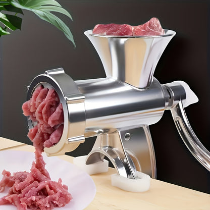 Heavy-Duty Manual Meat Grinder – Effortless Meat & Vegetable Mincing with Tabletop Clamp and Sausage Maker Function – Essential Kitchen Gadget for Home Cooking (1pc)