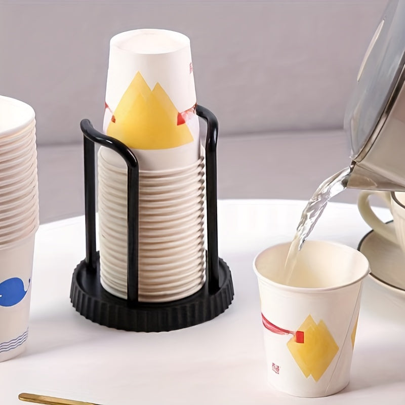Stylish Disposable Cup Holder - Space-Saving Tabletop Storage Rack for Spa, Home, Office, Bar, Cafe | Easy to Use, Sturdy, Convenient