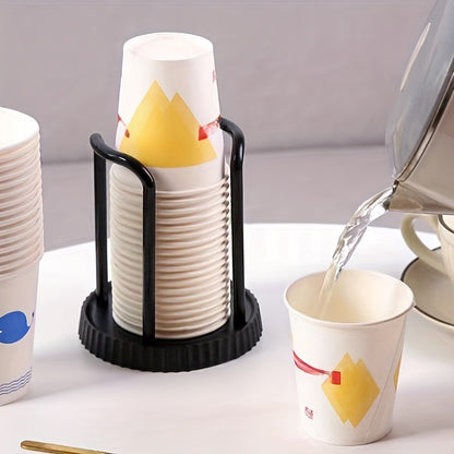 Stylish Disposable Cup Holder - Space-Saving Tabletop Storage Rack for Spa, Home, Office, Bar, Cafe | Easy to Use, Sturdy, Convenient