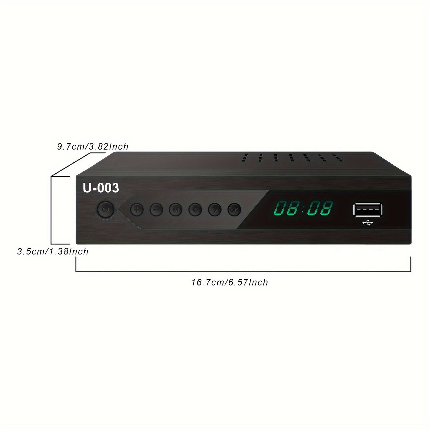 1080P Digital TV Converter Box with PVR Recording, USB Media Player, Built-in Clock and Timer, EPG, QAM Tuner - Effortless HD Entertainment Hub