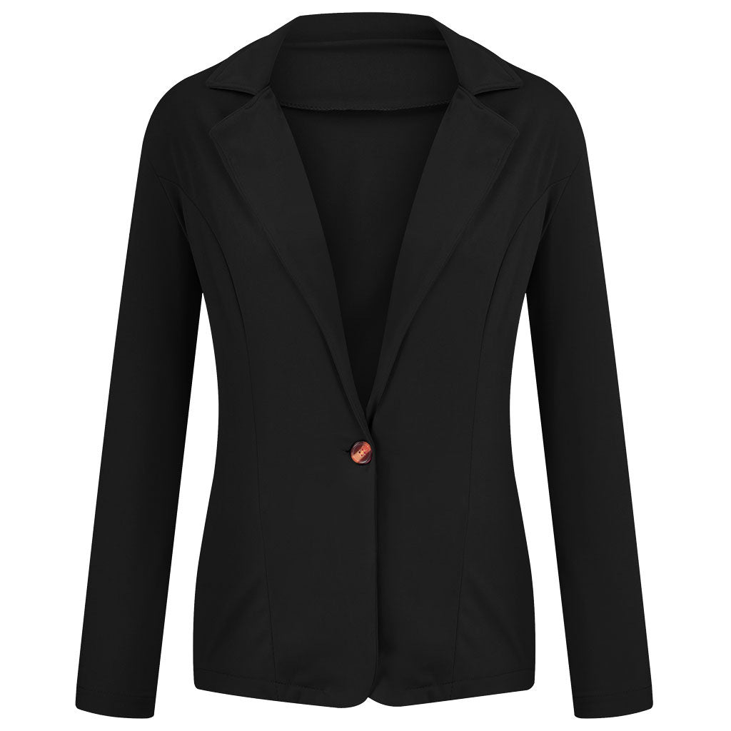 2024 Women's Slim Fit Small Suit Coat – Lapel, Long Sleeve, Sweet Button Design in Multi-Color