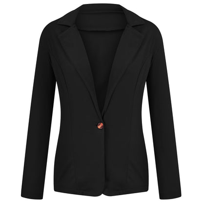 2024 Women's Slim Fit Small Suit Coat – Lapel, Long Sleeve, Sweet Button Design in Multi-Color