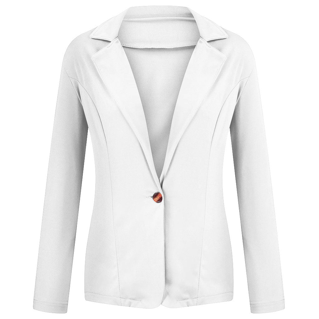 2024 Women's Slim Fit Small Suit Coat – Lapel, Long Sleeve, Sweet Button Design in Multi-Color