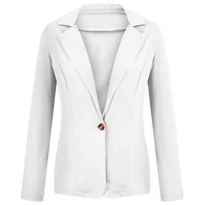 2024 Women's Slim Fit Small Suit Coat – Lapel, Long Sleeve, Sweet Button Design in Multi-Color