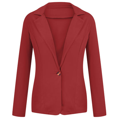 2024 Women's Slim Fit Small Suit Coat – Lapel, Long Sleeve, Sweet Button Design in Multi-Color