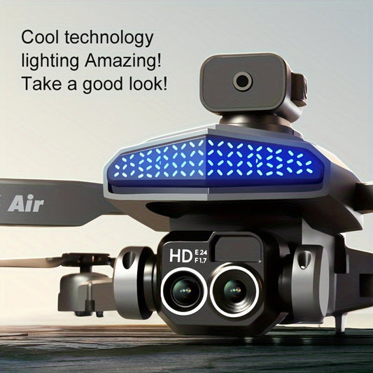 2024 Brushless Motor Drone - Foldable Quadcopter with 1080P HD Camera, Headless Mode, Altitude Hold, Speed Adjustment and LED Light - Carrying Bag