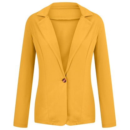2024 Women's Slim Fit Small Suit Coat – Lapel, Long Sleeve, Sweet Button Design in Multi-Color
