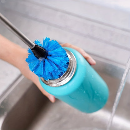 3-in-1 Ultimate Water Bottle Cleaning Brush Set - Soft Bristles, Long Handle, Detachable Heads - Ideal for Narrow Neck Bottles, Sport Bottles, Mugs, Tumblers and Flasks