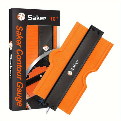 Saker Adjustable Contour Gauge Profile Tool – Precisely Copies Irregular Shapes with Locking Mechanism for Woodworking and Welding – Ideal Gift for Dad, Friend, or Husband