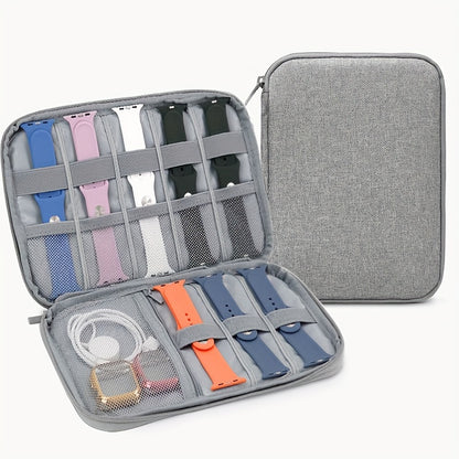 Compact Multi-Pocket Cable Organizer Bag - Store and Protect Chargers, Cables, and Accessories - Ideal for Travel, Work, and Daily Use