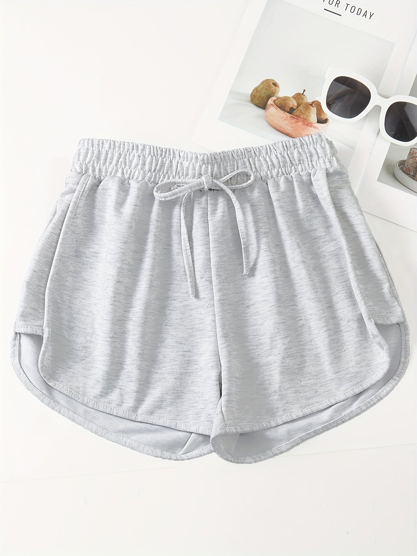 Women's Summer Lightweight Elastic Waist Athletic Shorts - Loose Casual Running and Yoga Comfort Shorts