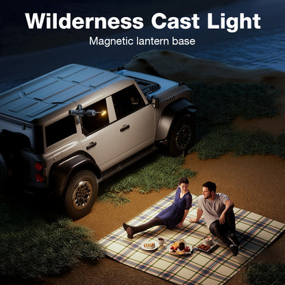 Topsky Multifunction Camping Light - Magnetic and Telescopic Rechargeable Lantern - Portable Outdoor Light for Adventure, Hiking, Emergency - Camping Essentials