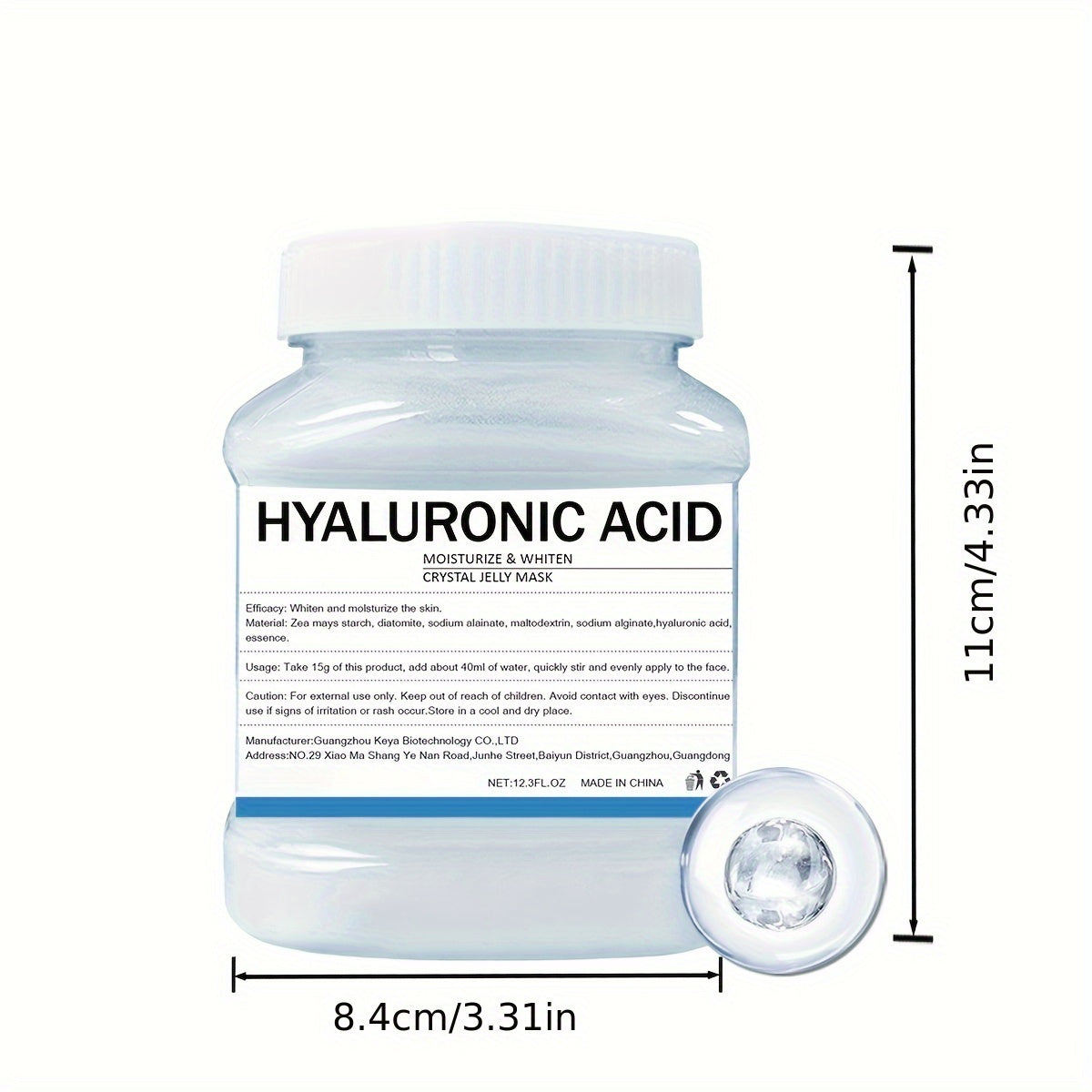 12.3 Fl.Oz Hydrating Hydro Jelly Face Mask - Moisturizing and Improving Gel Peel-Off Mask for Glowing Complexion | Natural Facial Skin Care