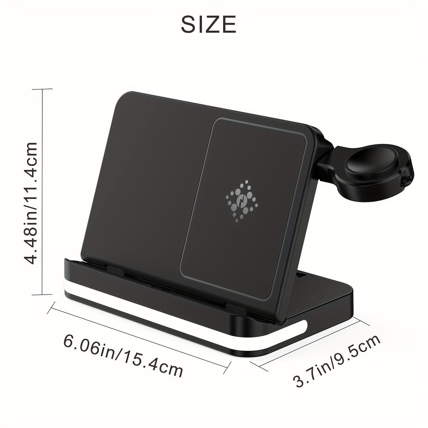 4 in 1 Wireless Charger Station for Samsung Z Fold 5 - Foldable Fast Charging Dock for Galaxy Z Fold 4/3, Z Flip 5/4/3, S24/S23/S22, Note20/10 Ultra, Watch 6/5/Pro/4/3, Earbuds 2/2 Pro/Live