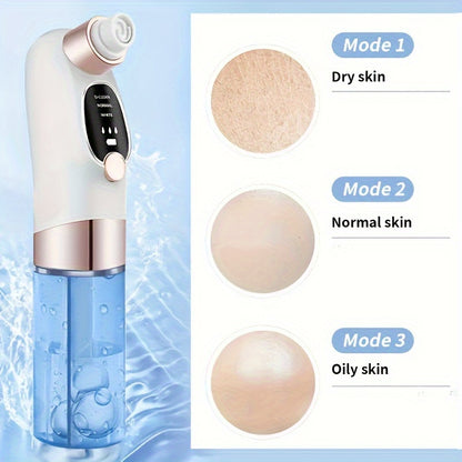 6-in-1 Advanced Electric Blackhead Remover Kit - Rechargeable, Portable Facial Cleansing Device with Exfoliating, Massaging, LED Light Functions | Ideal Skin Care Tool for Men, Women, Perfect Mother's Day Gift