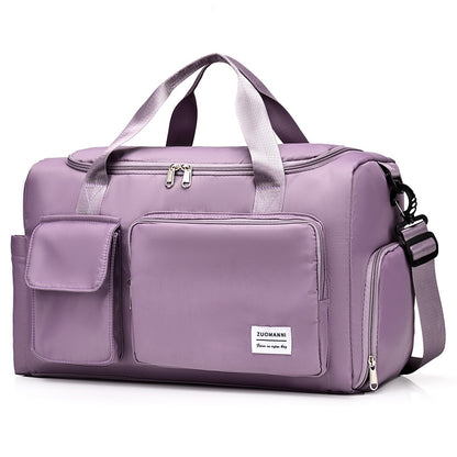 Large-Capacity Travel Luggage Bag - Portable Sports Zipper Handbag, Multifunctional Overnight Bag for Daily Use, Unisex