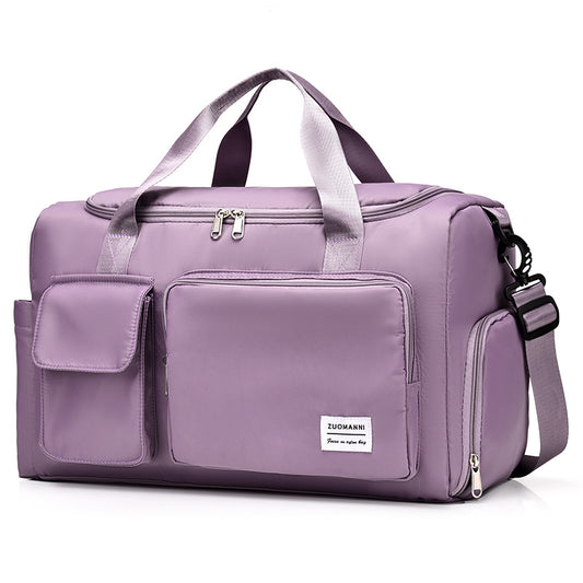 Large-Capacity Travel Luggage Bag - Portable Sports Zipper Handbag, Multifunctional Overnight Bag for Daily Use, Unisex