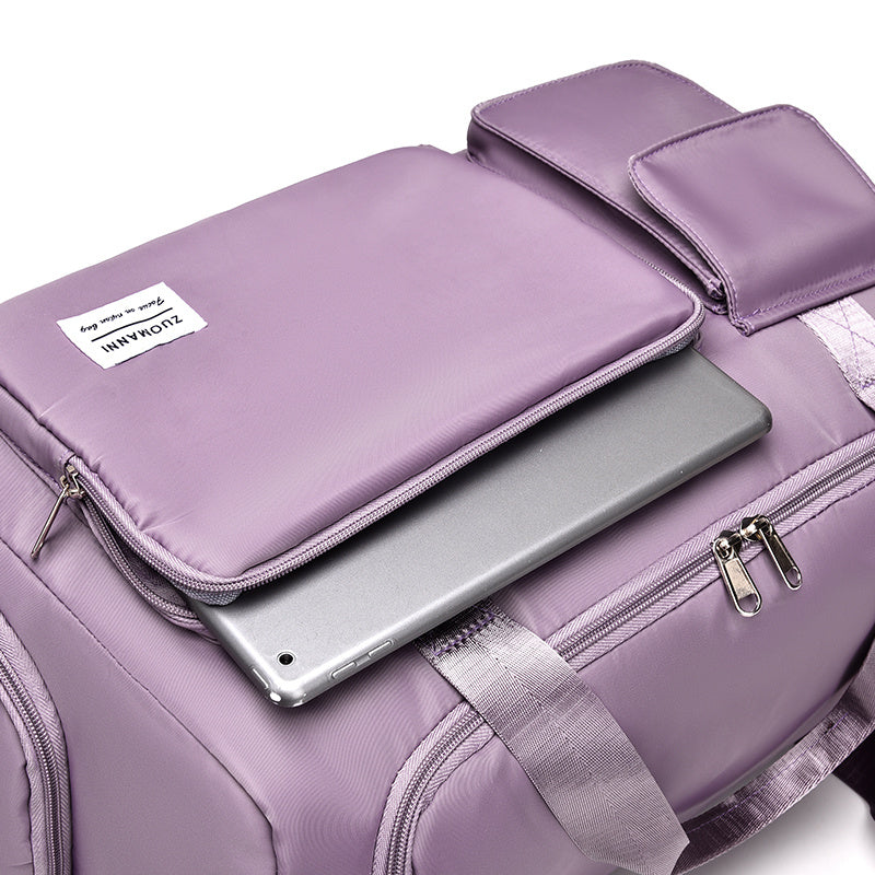 Large-Capacity Travel Luggage Bag - Portable Sports Zipper Handbag, Multifunctional Overnight Bag for Daily Use, Unisex