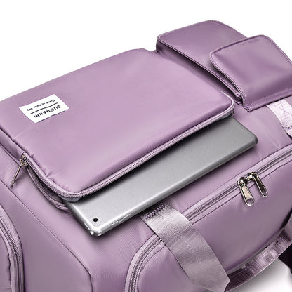 Large-Capacity Travel Luggage Bag - Portable Sports Zipper Handbag, Multifunctional Overnight Bag for Daily Use, Unisex