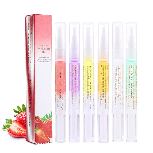 8 Pack Nail Cuticle Oil Pens – Smell Nail Nutrition Oil with Soft Bristles, Cuticle Revitalizer