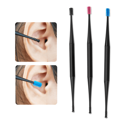 Soft Silicone Double-Ended Earpick - Instantly Eliminates Ear Wax Build-Up