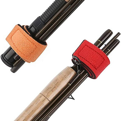10pcs Fishing Rod Belts Set - Ties for Spinning and Fly Rods with Fixing Strap Ropes, Fishing Tackle Accessories