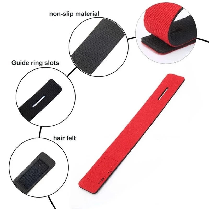 10pcs Fishing Rod Belts Set - Ties for Spinning and Fly Rods with Fixing Strap Ropes, Fishing Tackle Accessories