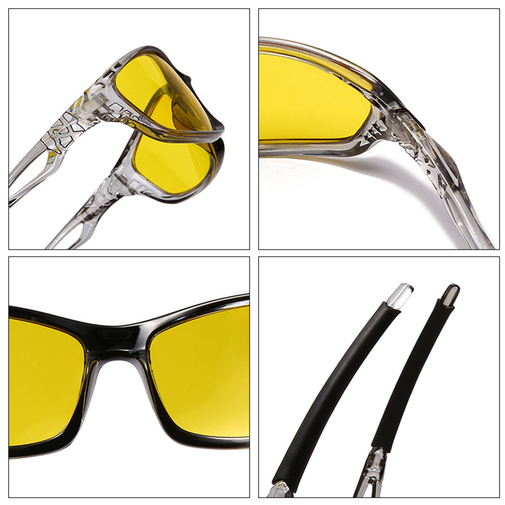 AIELBRO Polarized Night Vision Glasses – Anti-Glare Driving & Nighttime Glasses