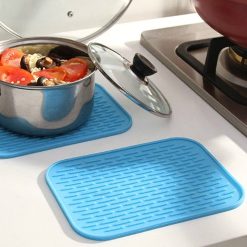 Silicone Pot Mat and Placemat - Heat Resistant Cup Mat for Countertops and Tables - Creative Coffee Mat, Coaster, and Hot Pad for Kitchen Decor (1 or 3 Pieces)