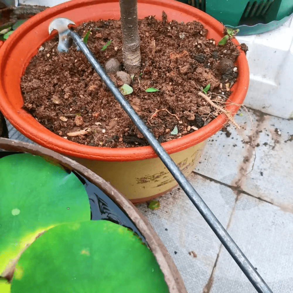 Weeding Artifact Uprooting Tool – 11.81/19.69inch Premium Manganese Steel Weed Puller, 4 Teeth Dual Purpose Hand Weeder with Long Handle for Gardening