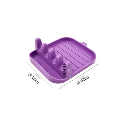 Spoon Rest and Multi-Purpose Utensils Holder - Spoon Shovel Rack, Pot Cover and Spatula Shelf, Kitchenware Rack for Restaurant