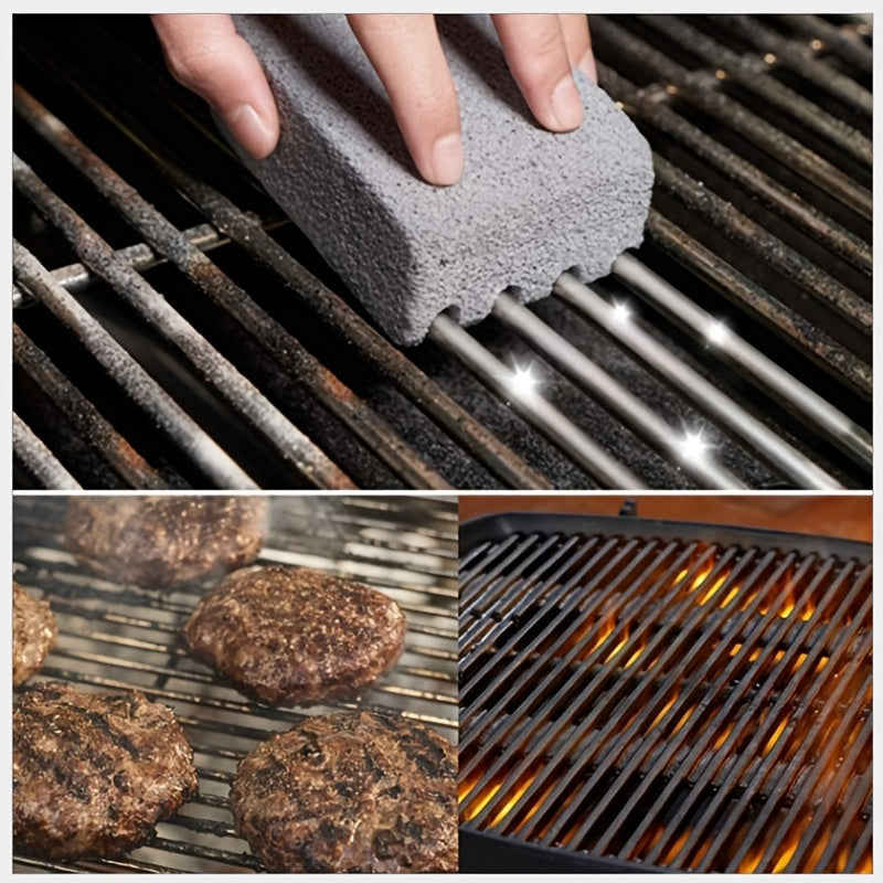 BBQ Grill Cleaning Brick - Magic Stone Barbecue Cleaning Block, Outdoor Camping & Picnic Tool, Kitchen and Cookware Cleaning Accessory