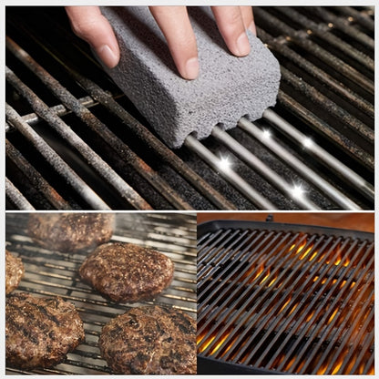 BBQ Grill Cleaning Brick - Magic Stone Barbecue Cleaning Block, Outdoor Camping & Picnic Tool, Kitchen and Cookware Cleaning Accessory