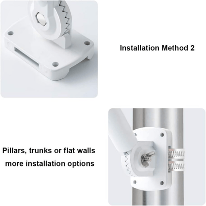 Flag Pole Holder Bracket – Multi-Position Mounting with Hardware, Premium Aluminum Alloy, Rust-Free Flagpole Holder (Flag Not Included)