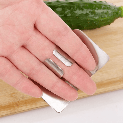 Reusable Stainless Steel Finger Protector – Durable, Easy to Use for Safeguarding Fingers from Slicing Injuries