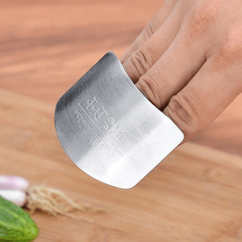 Reusable Stainless Steel Finger Protector – Durable, Easy to Use for Safeguarding Fingers from Slicing Injuries