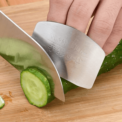 Reusable Stainless Steel Finger Protector – Durable, Easy to Use for Safeguarding Fingers from Slicing Injuries