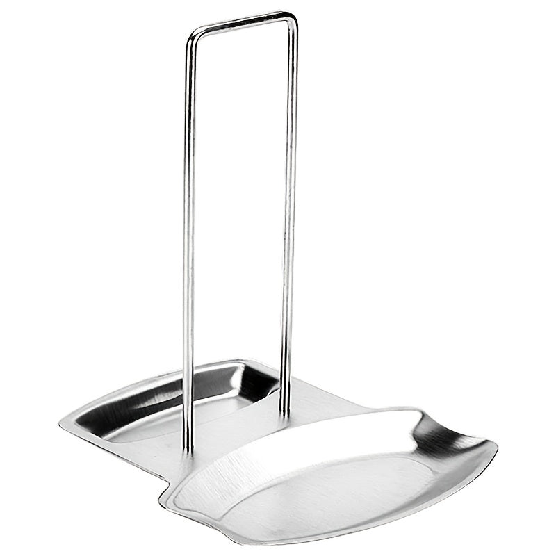 Stainless Steel Pot Cover Rack - Kitchen Storage Tray for Pots and Spoons, Stylish Tabletop Organizer