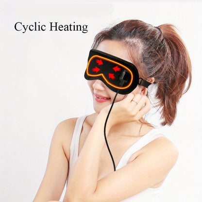 Heated Eye Mask with USB Charging – Relieves Dry Eye Syndrome, Steam Warm Moist Compress to Unclog Glands, Comfortable and Safe Gift for Sleeping