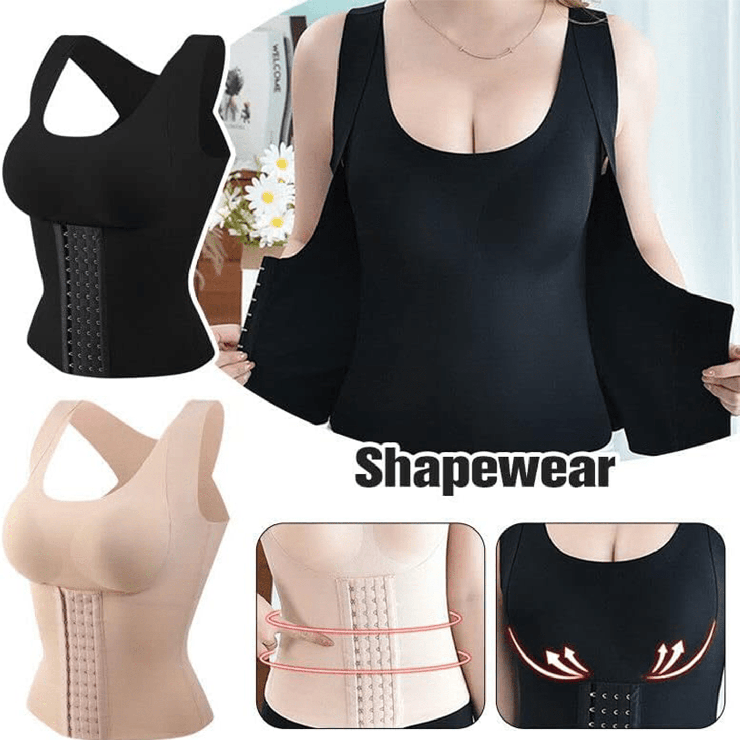 1pc 3-in-1 Waist Trainer Corset - Waist Trimmer and Shapewear