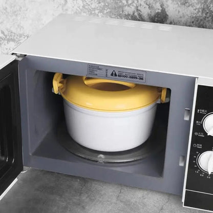Microwave Rice Cooker and Steamer Pot – Versatile Veggie Cooker, Pasta Maker, Soup and Pressure Pot, Multi-Use Cooking Bowl