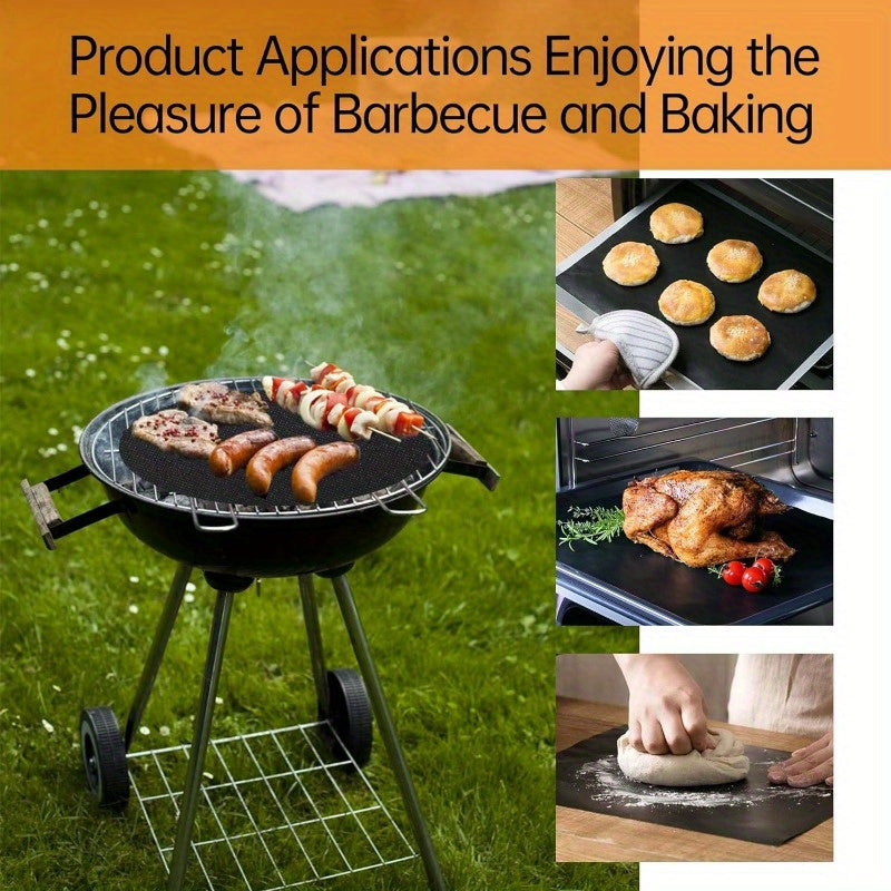2 Pack Premium Heavy Duty Oven Liners - Non-Stick, BPA & PFOA Free, Heat Resistant | Easy Clean, 16x24 Inch Thick Oven Mats for Electric, Gas, Toaster, Convection, Microwave Ovens, Grills | Durable BBQ Accessories