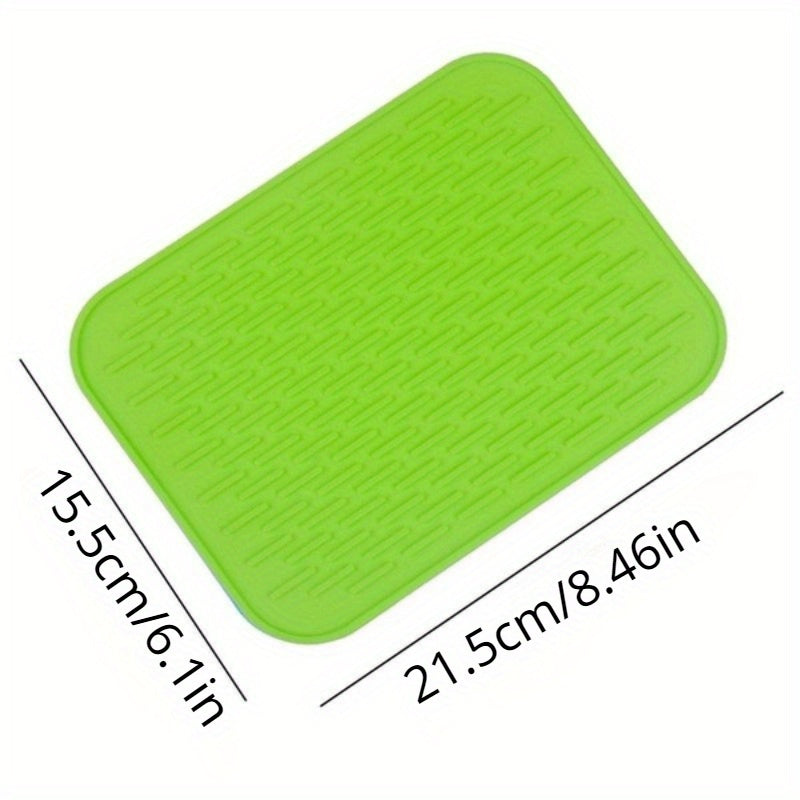 Buy 1 Get 1 Free - 2pcs Multifunctional Silicone Rectangular Trivet Mats - Heat-Resistant, Non-Slip, Easy to Clean, Space-Saving for Hot Pots, Dishes, Coasters and Table Protection