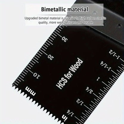 Professional Multitool Saw Blades Set - Universal Oscillating Blades for Wood, Metal, Plastic Cutting - Quick Release and Sharp Blades