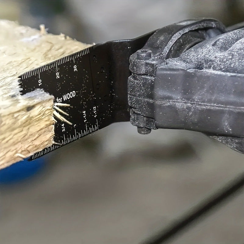 Professional Multitool Saw Blades Set - Universal Oscillating Blades for Wood, Metal, Plastic Cutting - Quick Release and Sharp Blades