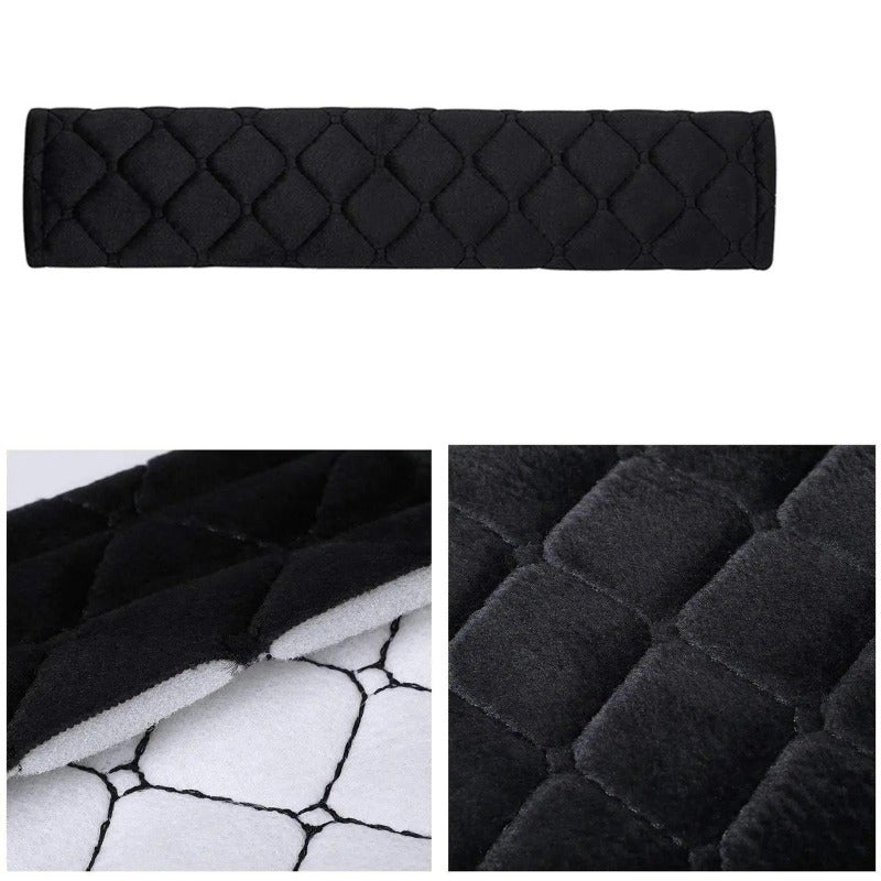2PCS Plush Embroidered Car Seat Belt Covers – Soft, Adjustable Shoulder Pads for Comfort & Safety