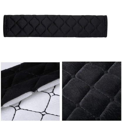 2PCS Plush Embroidered Car Seat Belt Covers – Soft, Adjustable Shoulder Pads for Comfort & Safety